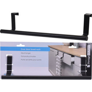 Oppbevaringsløsninger dørhenger rustfritt stål svart | 3 stk