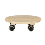 Esschert design plant trolley round indoor natural | 4 pieces