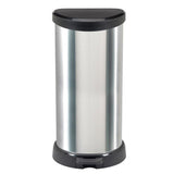 Curver Pedal Bin DeBobin ovaal 40L Silver