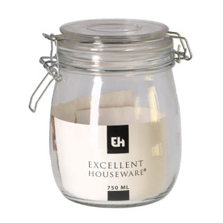 Ausgezeichnetes Hauswarenlagerglas mit Deckel 0,75 l