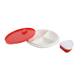 Rotho Microwaveboard Deep 1 L Micro Papaya Red with box