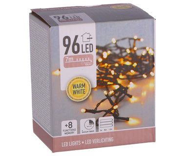 S.I.A. S.I.A. Battery Christmas lights 7m 96 LED #039; S IP44 + Timer