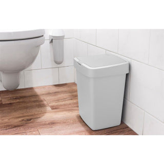Sunware Delta trash can with valve 10l white