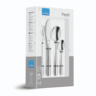 Set posate Amefa Pearl in confezione regalo da 24 pezzi