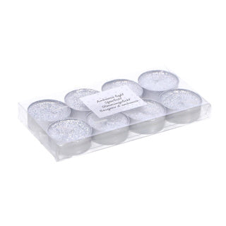 Christmas tealight 8 pieces silver