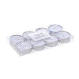 Christmas tealight 8 pieces silver