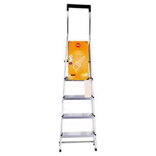 Hailo Hailo L40 Escalera de aluminio para el hogar Klustrap 5 pasos