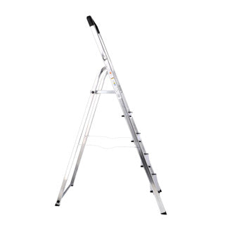 Hailo Hailo L40 Escalera de aluminio para el hogar Klustrap 5 pasos