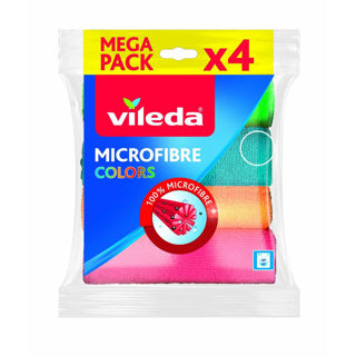 Vileda colors microfiber cloths 4 pieces | 5 pieces