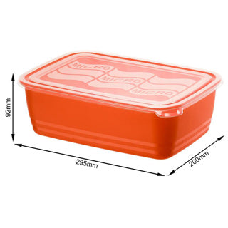 Rotho Microwave Box 3.7 L Eco Papaya Red