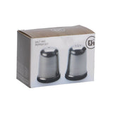 Excellent houseware salt and pepper set silver