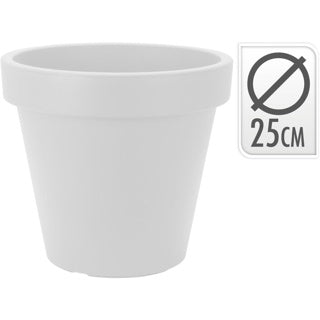 Nampook flower pot ek round 25cm white | 6 pieces