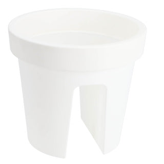 Basic round balcony bin 28 cm white
