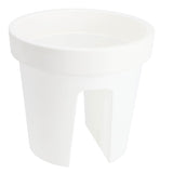 Basic round balcony bin 28 cm white