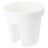 Basic round balcony bin 28 cm white