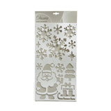 Stencils Plastic Snowman Santa 2 Assorti