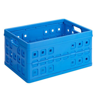 Sunware Square Folding Crate 46L Blue