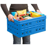 Sunware Square Folding Crate 46L Blue