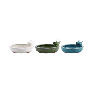 Esschert Design bird bath ceramics around assorti