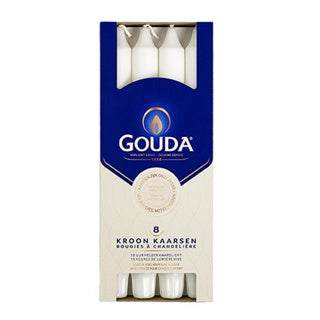 Gouda Kronkaarsen 8 kusů bílých