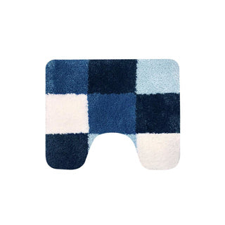 Dutch house brest toilet mat 60 x 50 cm blue