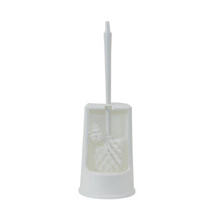 Toilette Pinsel mat Halter mat Rand vu Wäiss