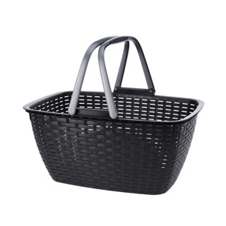 Shopping basket with handles anthracite