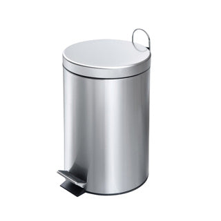 Dutch House Pedal bin 12l stainless steel