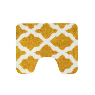 Dutch house toulon toilet mat 60x50 cm ocher white