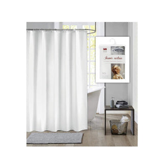 Dutch House Shower Curtain 180x200 Damast White