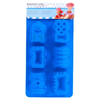 Baking tin Train Huis Sili