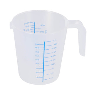 B measure cup 1l plastic 3Asorti