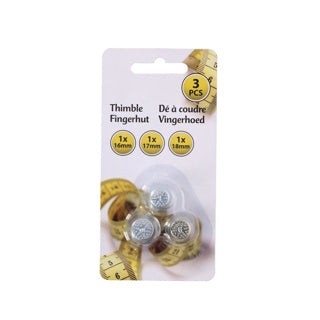 Thimble set 3 silver