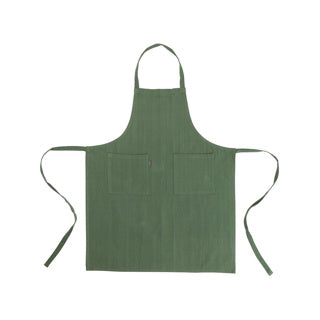 Linen More Kitchen apron Indi Army Green 75 x 90 cm