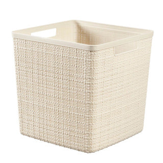 Curver jute basket cube 17l off white