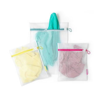Brabantia laundry bags in two sizes 3-piece white