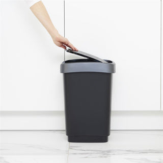 Rotho Twist Waste Bin 25l Black