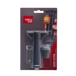 Vacu vin wine saver black pomp en stop