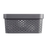 Curver infinity dots storage basket 11 l anthracite