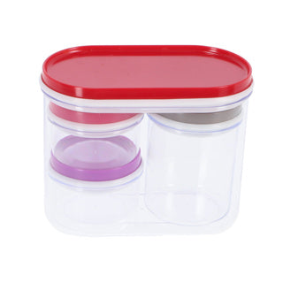 Alpina Storage boxes 4 pieces Transparent