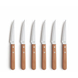 Amefa pizza steak knives wood