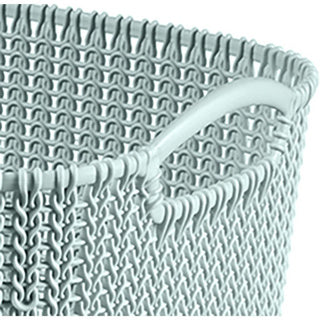 Curver storage basket Knit-look 19l light blue