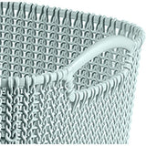 Curver storage basket Knit-look 19l light blue