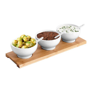 Aperitif set 7 Party with wood plank