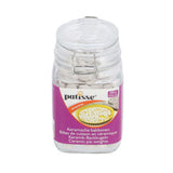 Patisse ceramic baking beans in glass jar 300 g white