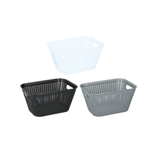 Storage basket 29x20x15 cm assorti gray or black
