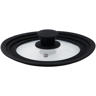 Coperchio in vetro Alpina con bordo in silicone 16 18 20 cm