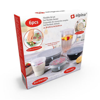 Alpina Reusable silicone lids 6 Diameter 6 9 11 11 14 16 cm