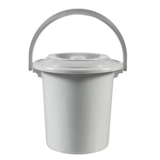 Curver toilet spand 10L lysegrå