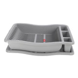 Égouttoir à vaisselle Curver sur plateau 48x38x10,5 cm gris clair